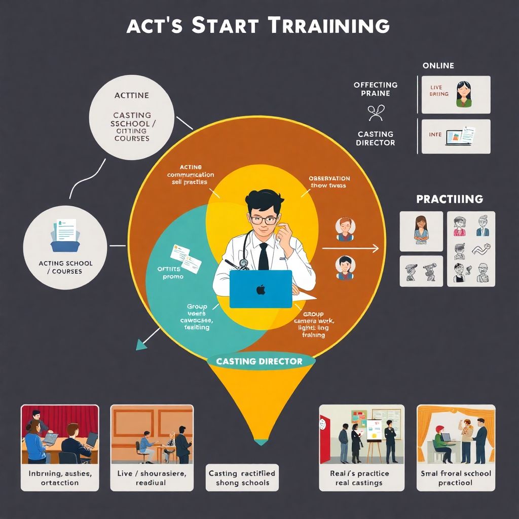 Подбор актёрских школ и курсов для начинающих кастинг-директоров онлайн