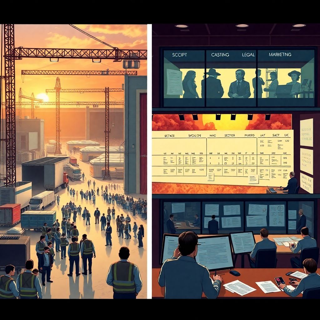Сравнение съемочного процесса в больших киностудиях и небольших продакшн-студиях