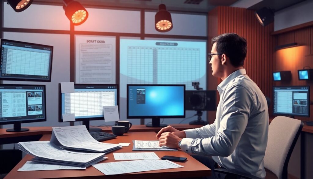 Форматы драфтов и сценарных сеток для пилотных выпусков - иллюстрация