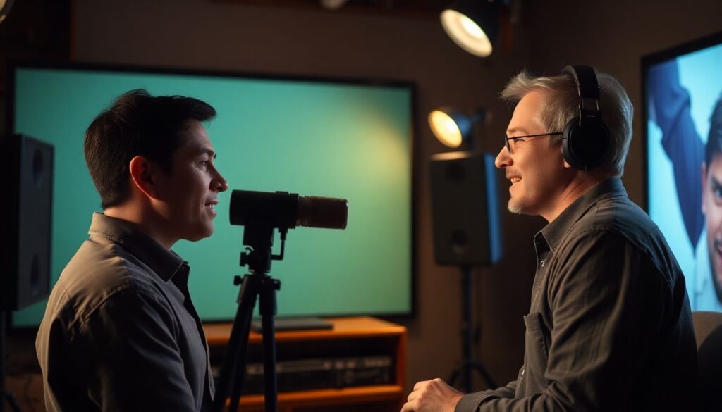 Роль актёра дубляжа в телеэфире - иллюстрация