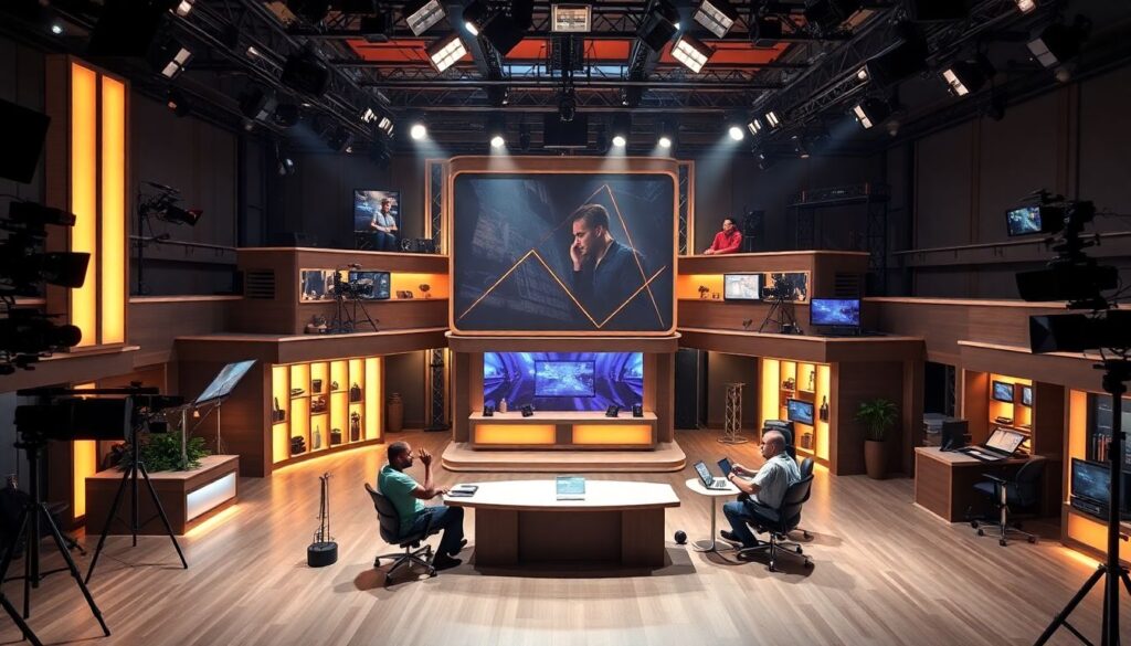 История становления крупных телешоу и их форматов - иллюстрация