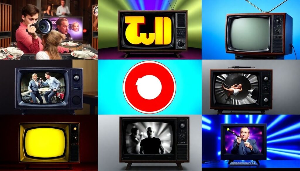 История становления крупных телешоу и их форматов - иллюстрация